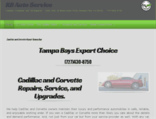 Tablet Screenshot of cadillacrepair.biz